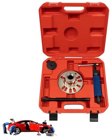 10T Strumento per mozzi ruota idraulici,Kit di strumenti per la rimozione delle ruote,Strumento di smontaggio del gruppo estrattore mozzo ruota,Estrattore albero di trasmissione mozzo ruota idraulico
