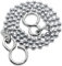 2PCS Bath Plug Chain For Bathroom Sink Plug Chain Replacement With S Shaped Hook 450mm (18inch) - Stainless Steel Bath Chain Ball