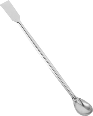 ADOCARN Cuchara Química De Precisión Para Laboratorio Cuchara De Laboratorio Para Sólidos y Reactivos Mango De Acero Inoxidable Para Experimentos Científicos Polvos