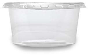 Inoverse Dressingbecher mit Deckel 80 ml 500 Stück, Saucenbecher aus PP