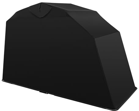 Motorrad Zelt,Wasserdicht Motorrad,Zeltgarage,Motorradgarage,Mesh-Belüftungsausschlag,270 * 105 * 155cm,Schwarz,für Motorräder, Roller, Fahrräder, Kinderspielzeug