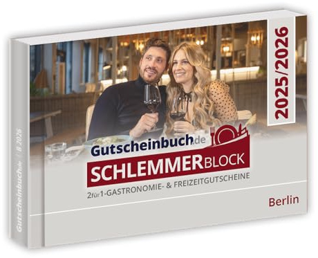 Gutscheinbuch.de Schlemmerblock Berlin Schlemmerblock 2025/2026 MN inkl. Guthabencode für Mobile-Gutscheine.de