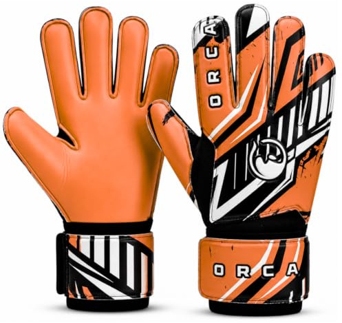 Goalkeeper Gloves for Kids, Youth & Adults – Soccer & Football Goalie Gloves with Premium Latex Grip Palm – Finger Protection & Double Wrist Support for Confident Saves in Training & Match Play