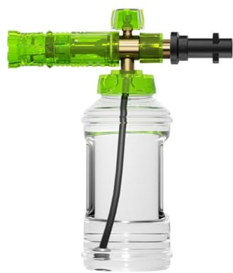 Pulvérisateur à mousse pour nettoyeur haute pression, 1 L (1 000 ml), haute pression 4000 psi, construction en acier inoxydable et laiton, pour nettoyage extérieur de voiture, moto, camion et maison