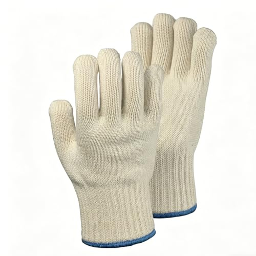 Gants Four Isolants Blanc Cassé Thermique 250°C Barbecue Cuisson Paire