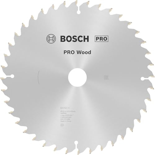 Bosch 1x Lame de scie circulaire filaire PRO Wood pour scies à onglets | pour Bois résineux, Bois dur, Ø 250 mm Professional Accessoire Scie circulaire à onglets filaire