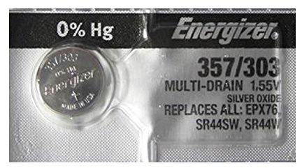 Energizer 357/303 SR44 AG13 Silver Oxide Watch Battery