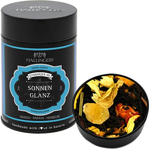 Hallingers Genuss Manufaktur Loser Schwarz-Tee mit Mango, Papaya & Himbeere