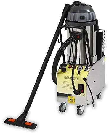 EOLO Pulitrice LP06 RA Multifunzione Battericida Aspiratutto Senza Sacco Generatore Vapore Potente Pulitore Professionale Ricarica Automatica Due Serbatoi Acqua Detergente Anticalcare Filtro Lavabile