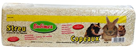 Bubimex Holzspäne – Einstreu für Nagetiere – Kaninchen, Hamster, Meerschweinchen, Mäuse, Meerschweinchen – 100% natürlich, biologisch abbaubar, zart, unbehandelt, sehr saugfähig, neutralisiert