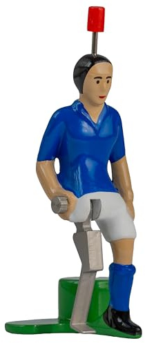 TIPP-KICK Pro-Kicker Italie, Joueur Original pour Petits et Grands, Amusement avec la Figurine de Football, Accessoires, Maillot Bleu