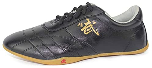 Taekwondo Skor Taekwondo Boxning Karate Träningsskor TaiChi Kong Fu Skor För Kung Fu TaiChi Taekwondo Boxning Karate (Color : Black, Size : 38 EU)