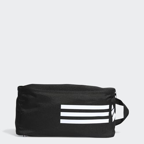 adidas Unisex Essentials Training Shoe Bag, Black/White, One Size