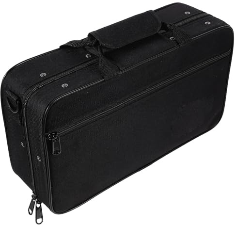 WHAMVOX Estuche en Negro Tela de Clarinete para Oxford Portátil Resistente al Desgaste, Asas para Fácil Transporte y Viajes Uso Diario