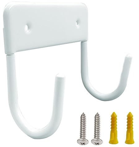 Rhinenet Bügelbrett Aufhänger Bügelbrett Haken Wandhalterung Bügelbretthalter Bügelbretter Wandmontierte Halterung Groß & Klein Bügelbrett Aufbewahrung Wandhalterung für Wand (Weiß)