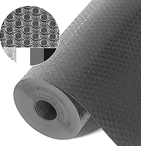 Origuuds Schubladenmatte, Eva-Material Wasserdichtem Schubladenauskleidung Antirutschmatte Kühlschrankauskleidungen Nicht Klebende für Küchenschränke Schubladen Schrank (Grau/40cm x 600cm)