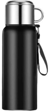 Mug Isotherme Gourde Isotherme Bouteille Isotherme Flasques Inox Tasse Alimentaire Chaud Sport Carafe Acier Inoxydable Grande Capacité De Plein Air (black,800ML)
