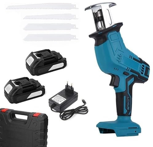 SEGA Generico A GATTUCCIO ELETTRICA CON 2 BATTERIE DA 48V E 4 LAME SEGHETTO A BATTERIA MOTOSEGA