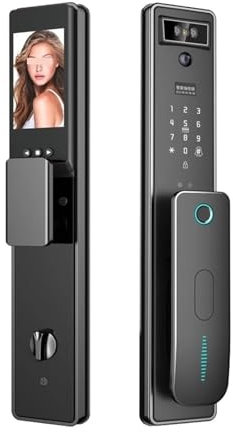 PPGZCZSE Tuya Wifi Smart Door Lock 3D Face Recognition Electronic Automation Smart Lock With Password IC Card Key Unlock Way(30X300MM)