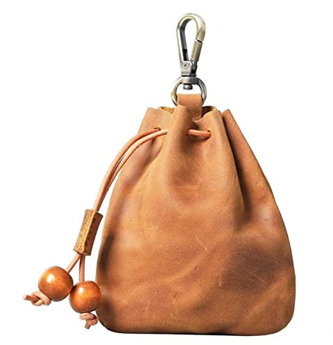 Kleine Münzbörse, Mini-Beuteltasche Kordelzug, Pu-Leder, Wechseltasche, Multifunktional, Handgefertigt, Kleine Tasche Für Männer Und Frauen