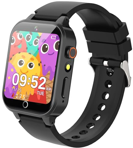 Ruopoem Smartwatch Kinder mit 26 Spiele, Kinder Smartwatch mit HD Touchscreen Kamera Musik Video Schrittzähler Hörbuch Wecker, Smart Watch Kinderuhr Geschenke für Mädchen Junge Student