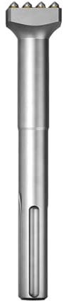 Cabezal de buje de hormigón, 16 dientes, broca de cincel de martillo giratorio, cabezal de buje de hormigón, cincel de broca de martillo de casquillo para losa, puente, pared, cincel de pavimento de