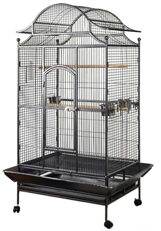 Vogelvoliere XXL Innen, Vogelkäfig Groß, mit Rädern, for Mittelgroße und Große Papageien Wie Graupapageien, Mönchspapageien, Aras