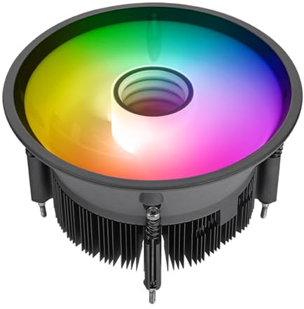 Thermaltake UX150 ARGB CPU Cooler; Copper Base/Aluminum Fins; 130mm PWM Fan; 500~2400 RPM; LGA 1851/1700/1200/1156/1155/1151/1150; Infinity Mirror; 130W TDP; Black; CL-P146-CA13SW-A