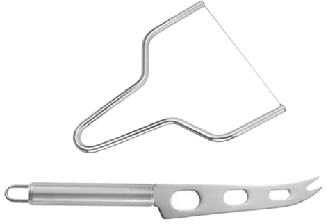 ARTSEWPLY 2pièces Coupe-fromage Acier Inoxydable Et Trancheuse à Beurre Outils De Cuisine Pour Fromage à Pâte Dure Avec Poignée Ergonomique