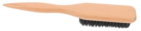 Beavorty Bartbürste mit Naturborsten für Bart und Schnurrbart Doppelseitige Gesichtshaarbürste mit Holzgriff Pflegende Bartbürste für Männer
