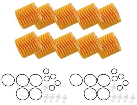 Élément de filtre à huile Lot de 10 filtres à huile pour moteur voiture, pour Toyota C-HR, pour Pontiac Vibe pièces