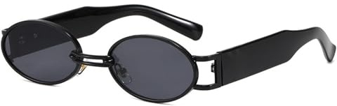 Herrsolglasögon Med Liten Båge, Solglasögon For Dambruk, Utomhusbruk Och Bilkörning(Black)