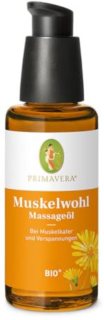 PRIMAVERA Muskelwohl Massageöl bio* 50 ml - mit Arnika, Wintergrün und Latschenkiefer - für entspannende Massagen beanspruchter Muskeln - Aromatherapie - vegan