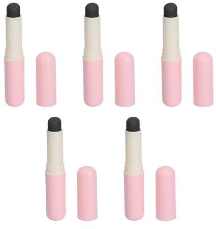 Set de 5 brochas de silicona para labios, brocha profesional para maquillaje de labios con punta redondeada, brocha para difuminar corrector en labios mate, kit portátil de