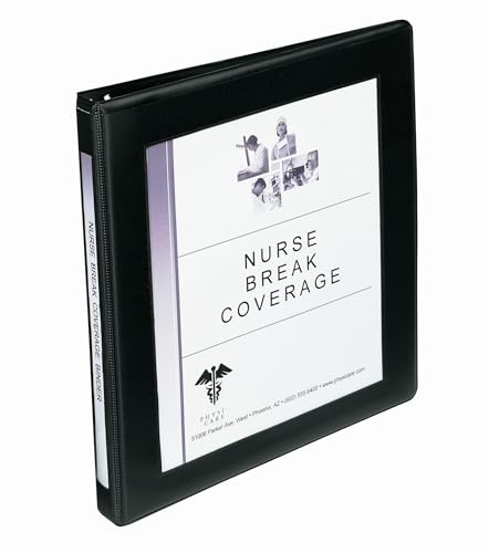 Avery Framed View Binder with 1/2 inch Gap Free Slant Ring, Black (68050)