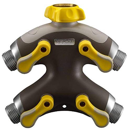 Nelson High Flow Plastic Quad Shut-Off Valve with Swivel Connect