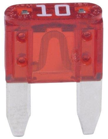 CAR SPARE 10x MINI BLADE FUSES 10 AMP VAN CAB MPV SET