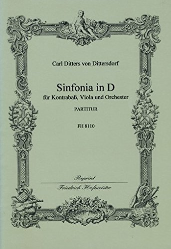 Sinfonia D-Dur : für Kontrabaß, Viola und Orchester Partitur