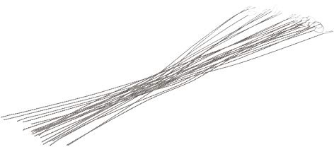 Alambre trenzado agujas Fine 0,23 mm Pack de 25