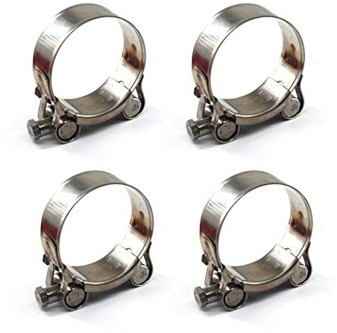 304 Stainless Steel T-Bolt Clamp 80-85mm Hose Clamp Tool 4PCS