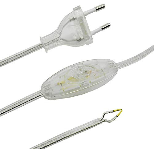 1,5m Anschlusskabel Transparent mit Eurostecker & Schnurzwischenschalter – 2-adrig 250V bis 300W