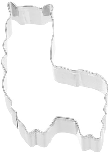 BESTonZON Edelstahl Keksausstecher Tier Lama/Alpaka Ausstechformen von - Niedliches Alpaka Ausstechform, 7,2 x 5,3 x 1,5 cm