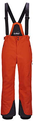 Killtec Herren Kuopio MN Ski PNTS Funktionshose Mit Abnehmbaren Trägern, Kantenschutz Und Schneefang, orange, L