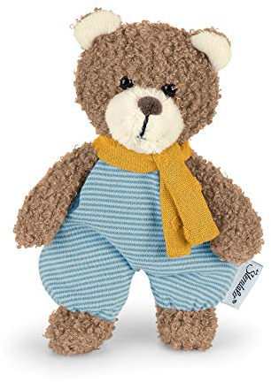 Sterntaler Mini Peluche Oso Ben, Sonajero Integrado, para los bebés Desde el Nacimiento, 17 cm