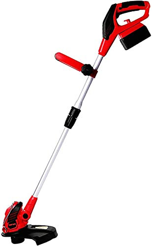 LSDRALOBPOI Tagliabordi a Batteria Decespugliatore Universale Tagliabordi a Batteria Weeder Larghezza 25 cm con Batteria al Litio da 20 V/5 Ah e Caricabatterie, Prato e Giardino 702
