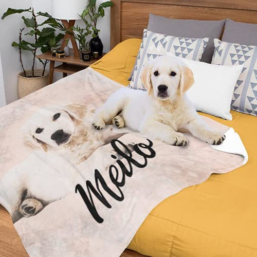 weiyou Fotodecke Selbst Gestalten,Haustier-Foto-Decken Superweiche Plüschdecke,Bedrucken Lassen Kuscheldecke Personalisierte Geschenk Für Freunde Familie Geburtstag Weihnachten (120x150cm)