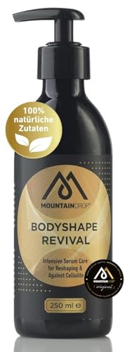 Mountaindrop Anti Cellulite Creme Bodyshape Revival I natürliche Straffungscreme für Bauch, Beine, Po & Arme I Bodylotion ECOGEA zertifiziert I straffende Körpercreme mit natürlichen Zutaten