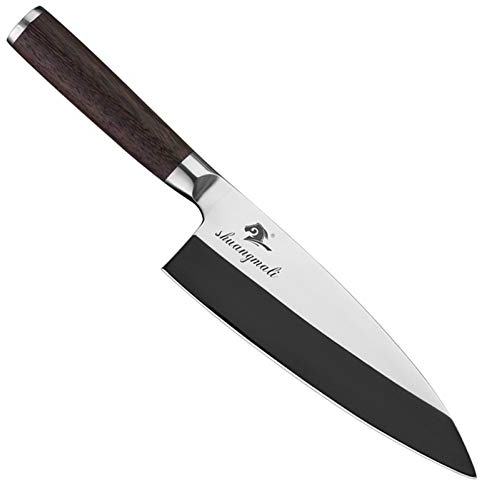 Couteau de sushi Sashimi Couteau 1.4116 Couteaux de cuisine en acier Couteaux de la chasse au poisson de saumon Tranking couteau (Color : 9 inch)