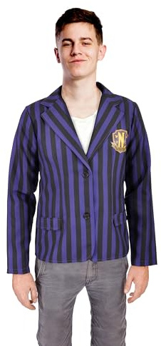 Ciao- Veste uniforme scolaire Nevermore Academy costume déguisement garçon fille original Wednesday Addams (Taille S)