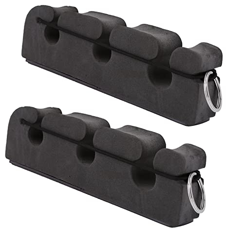 2 Stücke Tragbare Magnetische Dichte Schaum Fliegen Angelrutenhalter Auto Polständer Rack Drei Rutenhalter Slots für Angler